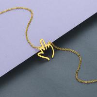 Edelstahl Schmuck Halskette, 304 Edelstahl, mit Verlängerungskettchen von 50mm, Modeschmuck & für Frau, keine, frei von Nickel, Blei & Kadmium, Länge:ca. 450 Millimeter, verkauft von PC