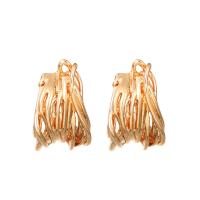 Zinc Alloy Stud Earring plated fashion jewelry & for woman nickel lead & cadmium free 23mm Sold By Pair