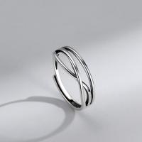 Sterling Sølv Smykker fingerring, 925 Sterling Sølv, mode smykker & Unisex & forskellige stilarter for valg, nikkel, bly & cadmium fri, Solgt af PC