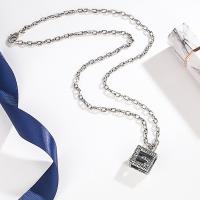 Sterling Silver Κολιέ, 925 ασημένιο ασήμι, με 1.97inch επεκτατικού αλυσίδας, κοσμήματα μόδας & για άνδρες και γυναίκες, νικέλιο, μόλυβδο και κάδμιο ελεύθεροι, Μήκος Περίπου 19.7 inch, Sold Με PC