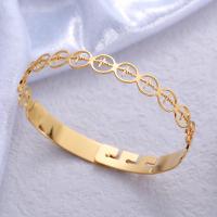 Stainless Steel Bangle 304 Stainless Steel plated fashion jewelry & for woman nickel lead & cadmium free 8mm Sold By PC