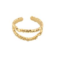 Brass δάχτυλο του δακτυλίου, Ορείχαλκος, κοσμήματα μόδας & για τη γυναίκα, χρυσαφένιος, νικέλιο, μόλυβδο και κάδμιο ελεύθεροι, Sold Με PC