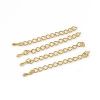 Iron Extender Chain Teardrop plated DIY nickel lead & cadmium free Length Approx 5.5 cm Sold By Bag