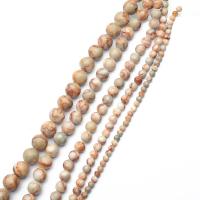 Gemstone smykker perler, Black Silk Stone, Runde, du kan DIY & forskellig størrelse for valg, Solgt Per Ca. 38 cm Strand