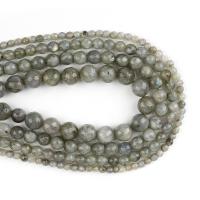 Labradorit Perlen, rund, DIY & verschiedene Größen vorhanden, verkauft per ca. 38 cm Strang