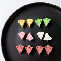 Resin Pendant, Triangle, epoxy gel, cute & DIY, more colors for choice, 20mm, Approx 100PCs/Bag, Sold By Bag