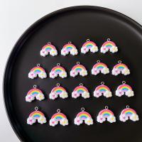 Harz Anhänger, Regenbogen, Niedlich & DIY, farbenfroh, 23x15mm, ca. 100PCs/Tasche, verkauft von Tasche