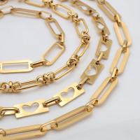 Titan Edelstahl Armband, Titanstahl, plattiert, Modeschmuck & verschiedene Stile für Wahl & für Frau, Goldfarbe, frei von Nickel, Blei & Kadmium, verkauft von PC