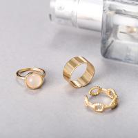 Zinc Alloy Ring Set plated three pieces & fashion jewelry & for woman nickel lead & cadmium free Sold By Set