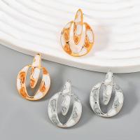 Zinc Alloy Stud Earring with enamel plated fashion jewelry & for woman nickel lead & cadmium free Sold By Pair