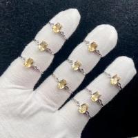 Brass δάχτυλο του δακτυλίου, Cupronickel, με Κρύσταλλο, Ρυθμιζόμενο & κοσμήματα μόδας, νικέλιο, μόλυβδο και κάδμιο ελεύθεροι, 5u00d77mm, Sold Με PC