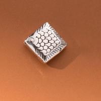 Бусины из серебра 925 пробы, ювелирные изделия моды & DIY, не содержит никель, свинец, 8×7.5×3.5mm ,1.1mm, продается PC