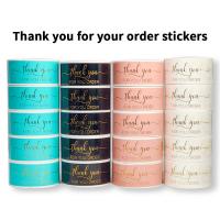 Sticker Paper Adhesive Sticker with Copper Printing Paper Rectangle with letter pattern & gold accent Sold By Spool