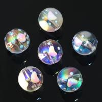 Acrylic Jewelry Beads, DIY & enamel, more colors for choice, 14mm, Hole:Approx 2.5mm, 30PCs/Bag, Sold By Bag
