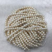 Perlas Patata Freshwater, Perlas cultivadas de agua dulce, Bricolaje, Blanco, 10-11mm, Vendido para aproximado 37 cm Sarta