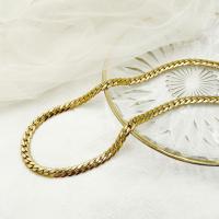 Halskette, 304 Edelstahl, mit Verlängerungskettchen von 4cm, Modeschmuck & für Frau, goldfarben, frei von Nickel, Blei & Kadmium, Länge:ca. 45 cm, verkauft von PC