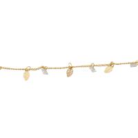 Messing dekorative kæde, mode smykker & Micro Pave cubic zirconia, gylden, nikkel, bly & cadmium fri, Solgt af m