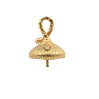 cavilha de fianca de bronze , cobre, joias de moda & para mulher, dourado, níquel, chumbo e cádmio livre, 18x13x5mm, Buraco:Aprox 2mm, vendido por PC