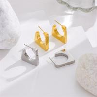 Titan Stahl Ohrring, Titanstahl, plattiert, Modeschmuck & für Frau, keine, 22x20mm, verkauft von Paar