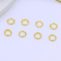 Brass Closed Jump Ring plated DIY nickel lead & cadmium free Sold By Bag