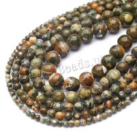 Gemstone Jewelry Beads Kambaba Jasper Round DIY Approx 1mm Sold Per Approx 38 cm Strand