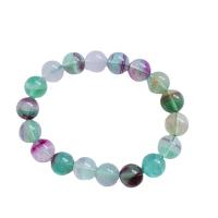 Gemstone Bracelets Natural Stone with Quartz Round polished fashion jewelry & Unisex 10mm Length Approx 19 cm Sold By PC