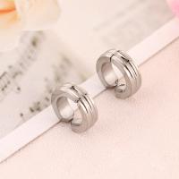 Stainless Steel Huggie Hoop Earring 304 Stainless Steel Donut fashion jewelry & Unisex original color Sold By PC