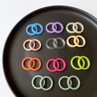 Resin Finger Ring, Round, DIY, more colors for choice, 22x22mm, Approx 100PCs/Bag, Sold By Bag