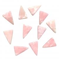Turquoise Beads, Triangle, DIY & half-drilled, pink, 14x20mm, 100PCs/Bag, Sold By Bag