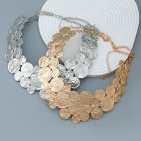 Zinc Alloy smykker halskæde, med 8.1cm extender kæde, forgyldt, mode smykker & for kvinde, flere farver til valg, nikkel, bly & cadmium fri, Længde Ca. 38 cm, Solgt af PC