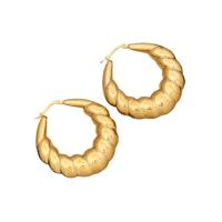 Edelstahl-Hebel zurück-Ohrring, 304 Edelstahl, plattiert, verschiedene Stile für Wahl & für Frau, Goldfarbe, 40mm, verkauft von Paar