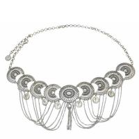 Zinc Alloy Waist Chain plated Bohemian style & for woman & with rhinestone Length Approx 42.9 Inch Sold By PC