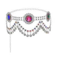 Zinc Alloy Waist Chain plated Bohemian style & for woman & with rhinestone Length Approx 20.9 Inch Sold By PC