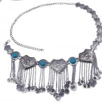 Zinc Alloy Waist Chain with Acrylic plated Bohemian style & for woman Length Approx 22.4 Inch Sold By PC