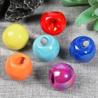 Acrylic Jewelry Beads, DIY, mixed colors, 16mm, Hole:Approx 3.9mm, 40PCs/Bag, Sold By Bag