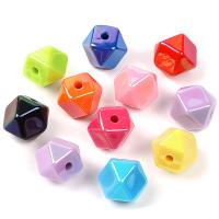 Acrylic Jewelry Beads, DIY, mixed colors, 16x19mm, Hole:Approx 3.3mm, 30PCs/Bag, Sold By Bag