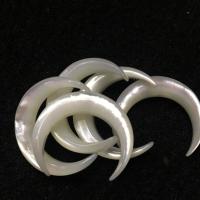 Naturliga Vit Shell Halsband, Vit Lip Shell, Månen, DIY, vit, 20mm, Säljs av PC