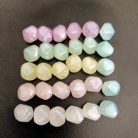 Perline in acrilico placcate, DIY & luminoso, colori misti, 15mm, Appross. 100PC/borsa, Venduto da borsa