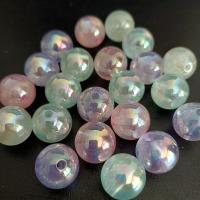 Plated Acrylic Beads, Round, UV plating, DIY & luminated, more colors for choice, 16mm, Approx 100PCs/Bag, Sold By Bag