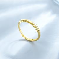 Sterling Silver Jewelry Finger Ring, 925 sterline d'argento, placcato, gioielli di moda & per la donna, nessuno, assenza di nichel,piombo&cadmio, Venduto da PC
