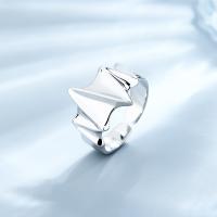 Ezüst ékszer Finger Ring, 925 ezüst, divat ékszerek & a nő, nikkel, ólom és kadmium mentes, Méret:7, Által értékesített PC