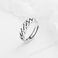 Sterling Silver Κοσμήματα δάχτυλο του δακτυλίου, 925 ασημένιο ασήμι, κοσμήματα μόδας & για τη γυναίκα, νικέλιο, μόλυβδο και κάδμιο ελεύθεροι, Μέγεθος:7, Sold Με PC