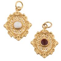 Brass Jewelry Pendants fashion jewelry & for woman & enamel nickel lead & cadmium free Approx 1mm Sold By PC