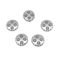 Zinc Alloy Flat Beads antique silver color plated DIY Approx 1mm Approx Sold By Bag