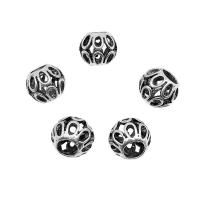 Zinc Alloy Spacer Beads antique silver color plated DIY & hollow Approx 5mm Approx Sold By Bag