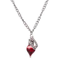 Glass Necklace with Iron & Zinc Alloy plated Halloween Jewelry Gift & for woman Length Approx 22 Inch Sold By PC