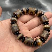 Agate Jewelry Bracelet, Tibetan Agate, vintage & three-eyed & Unisex, Length:Approx 18 cm, Sold By PC
