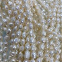 Grânulos de pérolas  cultivadas de água doce de forma de borroco, Pérolas de água doce, Barroco, DIY, branco, 7-8mm, vendido para Aprox 37 cm Strand