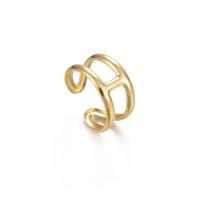 Boucle d'oreille Acier Titane, Plaqué d'or 14K, bijoux de mode & pour femme, doré, 11mm, 2PC/lot, Vendu par lot