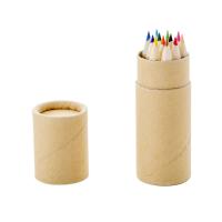 Trä Färgad blyertspenna, med Kraft, 12 färger & olika storlek för val, fler färger för val, Säljs av Ställ